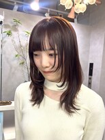 ジュエム(jouerm) 顔まわりレイヤー×ピンクブラウン