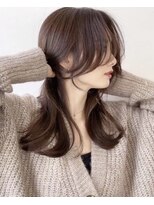 ユニカバイベル 御殿山店(unica by Belle)&nbsp;韓国風ヘアロングの上手い美容室顔周りのゆるレイヤー