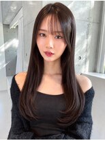 ボンドストーリーノヴァ(Bond Story nova) ツヤ髪ロング×束感前髪で叶う大人可愛いストレート