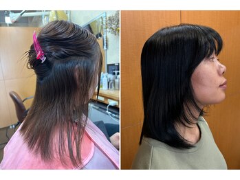 シンラヘアー(SINRAhair)の写真/パヤ毛どうする？癖+パヤ毛まとまらない髪が…何が変わるんだろう？髪の状態を見極めてオーダーメイド施術
