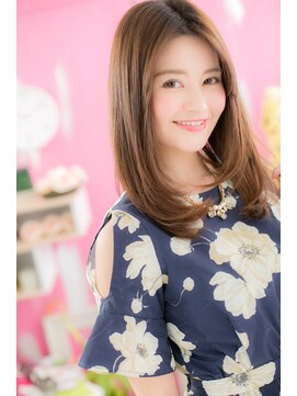 ミック 日暮里店(miq) センターパートで…しっとり大人めロング