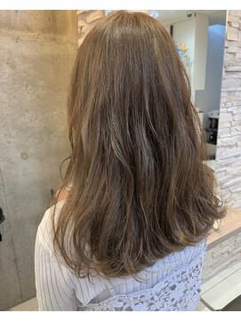 ヘアアンドメイク シークネクスト(HAIR&MAKE SeeK NEXT) 《NEXT 門井》ゆるふわセミロング×ラベンダー ベージュ