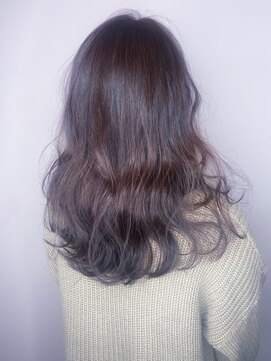 グラッシー センター北店(GLASSI) 小顔ロング★ツヤ感ラベンダーアッシュベージュ★髪質改善