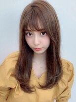 シルクレイ 吉祥寺店(Silk-lei) フェザーバング大人かわいいテラコッタベージュ20代30代/吉祥寺