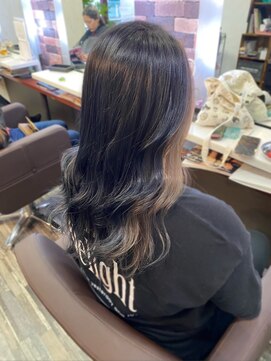 ヘアー リードレス(hair Re:dress) 大人かわいい小顔ハイライトカラー透け感ストレート