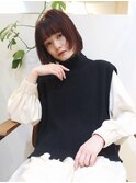【stylist 中村】レイヤーボブ ×ピンクオレンジ