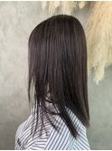 ■極細　白髪ぼかしハイライト　ラベンダーカラー