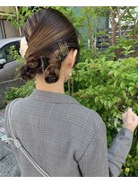 髪質改善と縮毛矯正の専門店 サンティエ(scintiller)&nbsp;お呼ばれアレンジ　ツイン