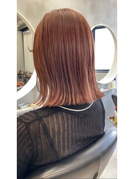 フランチェスカドットボブ(francesca.bob) オレンジベージュ×切りっぱなしボブ【渡辺俊弥】梅田