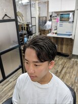 ティーズ バーバー T's BARBER 2ブロック+ナチュナルパーマ