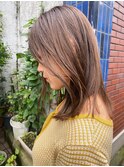 アッシュカラー　ミディアムボブ
