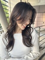 ディーバ 藤沢(D.I.E.V.A) ヨシンモリかきあげ前髪アッシュカラー艶髪スタイル韓国