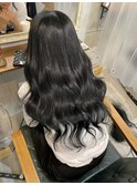 大人黒がみロング