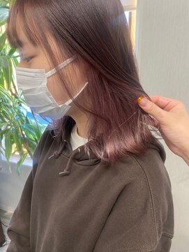 ライズ バイ レボ(RISE by REVO) 大人かわいい/レイヤーロング/グレーベージュ/前髪パーマ/我孫子