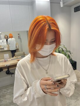 イオール 北千住(ior) オレンジカラー【レイヤーカット】【ior北千住】