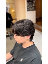 アッシュ 桜木町店(Ash)&nbsp;ニュアンスパーマセンターパートセンター分けメンズカット横浜