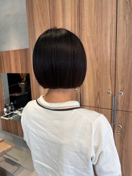 ガリカ 博多(Gallica) 【長まなみ】髪質改善カットで乾かすだけでまとまるミニボブ