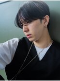 ベリーショート/ダークアッシュ/ニュアンスパーマ/韓国マッシュ