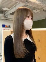 ラヴィズム(LUVISM)&nbsp;ブリーチなしダブルカラー/ベージュ/レイヤー/顔周りレイヤー