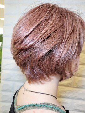 松本平太郎美容室 国立店 グラデーションボブ×イノア×ハイライト/30代40代50代60代