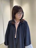 ユーフォリア 新宿通り(Euphoria)&nbsp;ラベンダーブラウン/ブラウンカラー/ラウンドバング/ミディアム