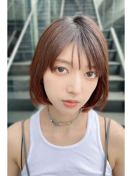 クーエフー(coo et fuu) 20代30代前下がりボブアッシュベージュ×透明感カラー