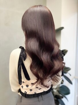 アース 相模大野店(EARTH) 秋の韓国風◎艶髪ロング×ワインレッドボルドーで色っぽ