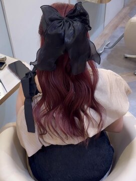 アンド ラ ブランシュ(&.La Blanche) 大人ガーリー/ダークアッシュ/ミディアムレイヤー/髪質改善