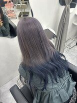 モア シルエ(MoA cilue)&nbsp;ラベンダーグレージュ×ネイビー【田中】