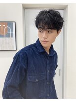 ハニー 町田(HONEY)&nbsp;シャドウパーマ/メンズパーマ/黒髪マッシュ