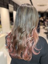 ステア ケース(stair case) 白髪ばかしハイライト×アンブレラカラー