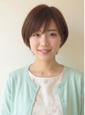 【耳かけでさらに小顔☆】大人可愛いナチュラル丸みショート