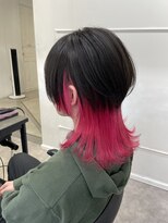 シーン(seen)&nbsp;【ピンク×クラゲウルフ】ローズピンクパープルロングウルフ