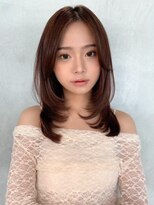 ロンド シャルム 吉祥寺(Lond charme) レイヤーカット/グレージュブラウン/韓国巻き/顔周りカット