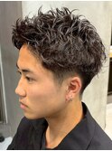 調布メンズパーマツイストスパイラルパーマ波巻きパーマツイスパ