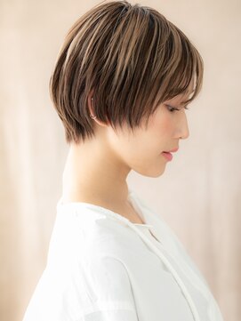 カバーヘア ブリス 上尾西口店(COVER HAIR bliss) アンブレラカラーひし形ベリーショートマッシュ10代20代X上尾