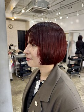 ヘアーワークスヴィクサス 諫早店(HAIR WORKS VIXUS) #レッドカラー