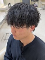 ニコ トウキョウ ヨコハマ(nico)&nbsp;シャドウパーマメンズメッシュメンズパーマ波巻きパーマ韓国ヘア