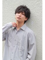 ブークル(boucle)&nbsp;バング長めのマッシュウルフ。