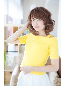 美容室 ファクト(fact) 10代20代★大人可愛い☆大きめカール小顔フェミニンパーマ