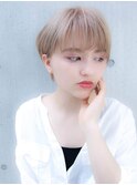 ハイトーンカラー×ハンサムショート