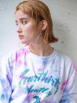 カンナ(Canna) エアリーミディ/ショートパーマ/黒髪/ホワイトアッシュ/TOKIO