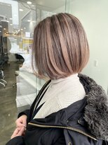 ワンスタイル(One style)&nbsp;2ブリーチ　バレイヤージュ　ボブ