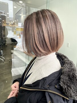 ワンスタイル(One style) 2ブリーチ バレイヤージュ ボブ