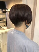 キャアリー(Caary)&nbsp;福山美容室Caary大人気イルミナカラー刈り上げショートパープル