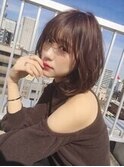 大人可愛いイメチェンモードヘアダークアッシュ錦糸町