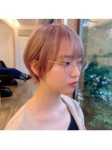 ハイトーンショートボブ【miel hair blanc】