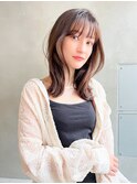 渋谷Siena 顔まわりレイヤーカット×透明感カラー