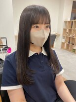 リーシュ(Re:sh)&nbsp;レイヤーカット/暗髪/グレージュ