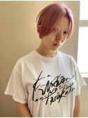 【pink beige】ハンサムショート/ピンクベージュ/ケアブリーチ 